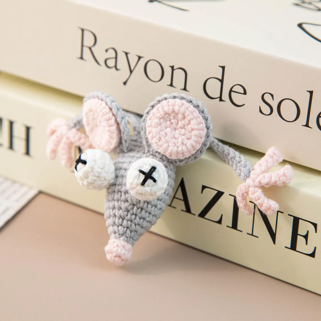 Handmade Crochet Mouse Bookmark