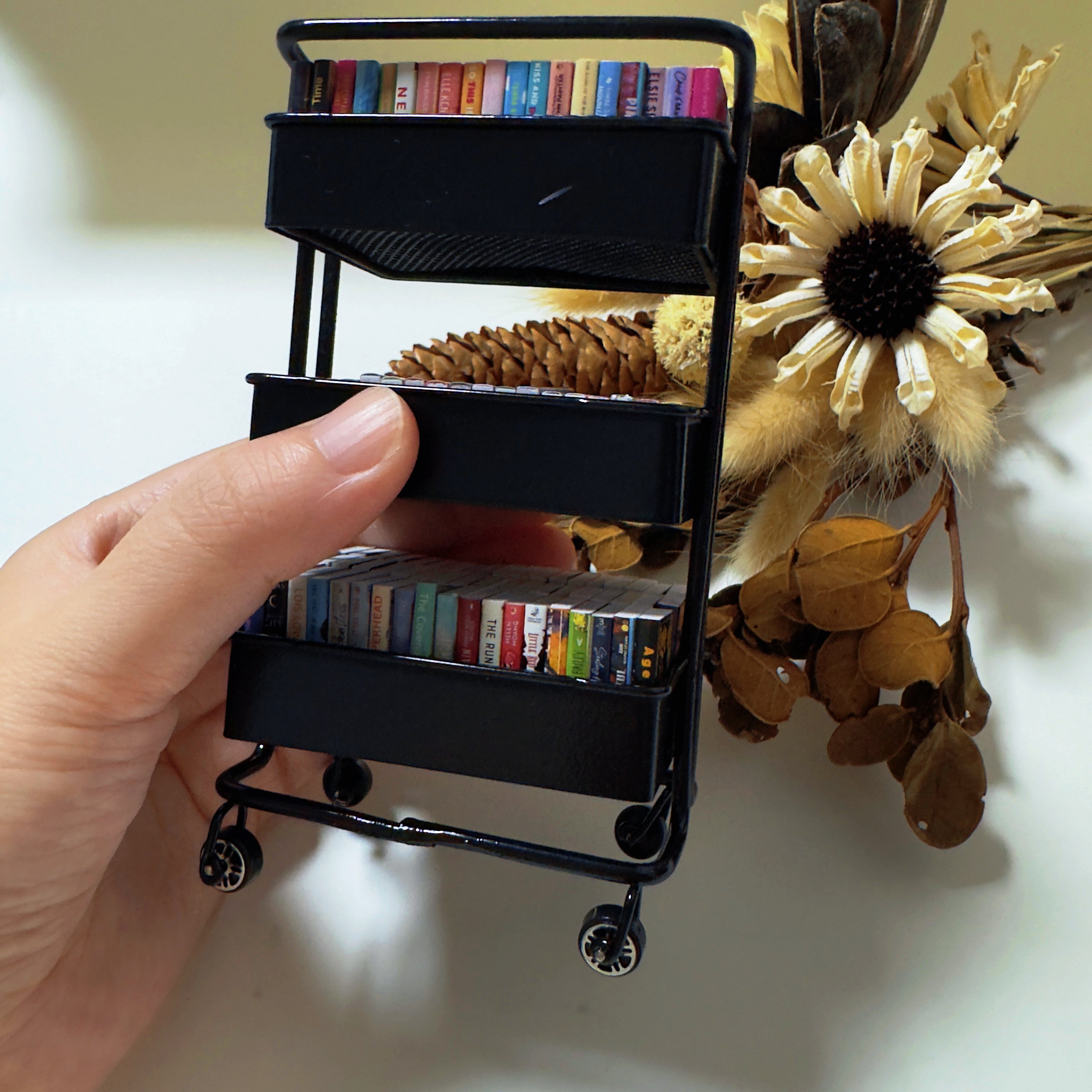 Mini Book Cart&Mini Books