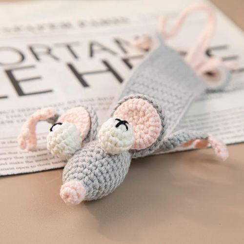 Handmade Crochet Mouse Bookmark