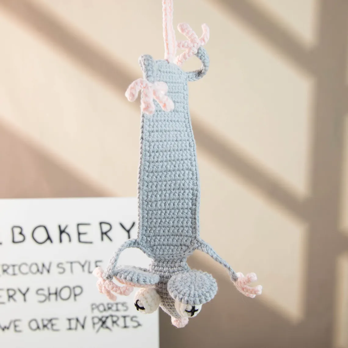 Handmade Crochet Mouse Bookmark