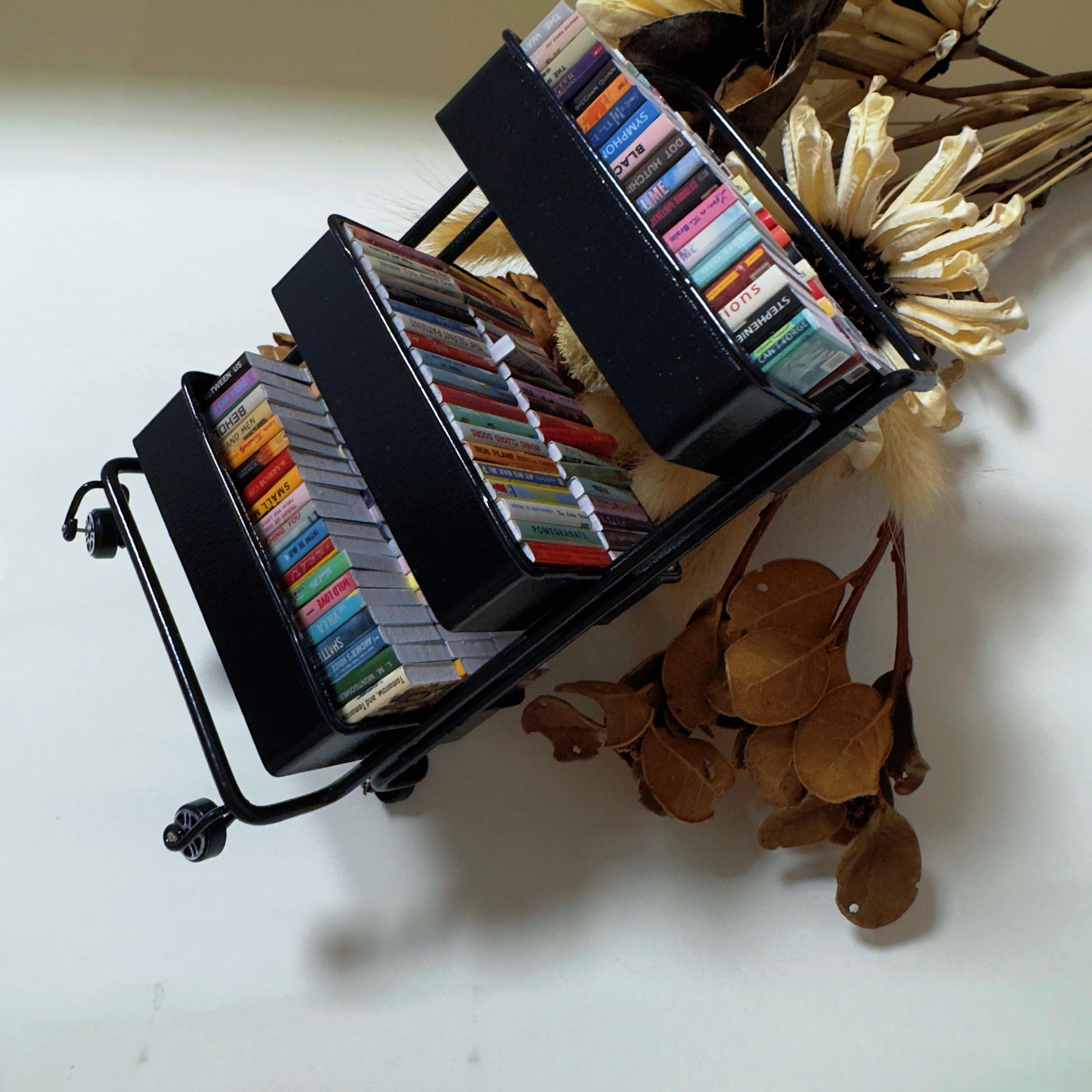 Mini Book Cart&Mini Books