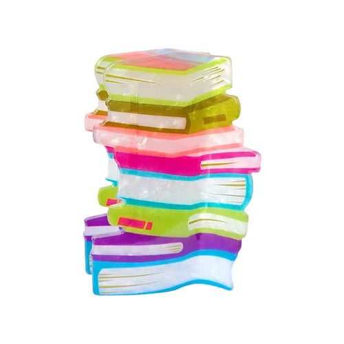 Candy-colored Book Hair Clips
