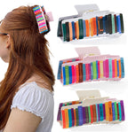 Large Book Hair Claw Clips